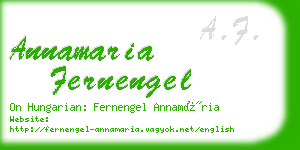 annamaria fernengel business card